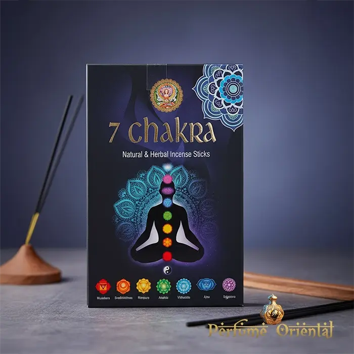 Pack de Incienso 7 Chakras de Karnataka Fragrance - Perfume Oriental