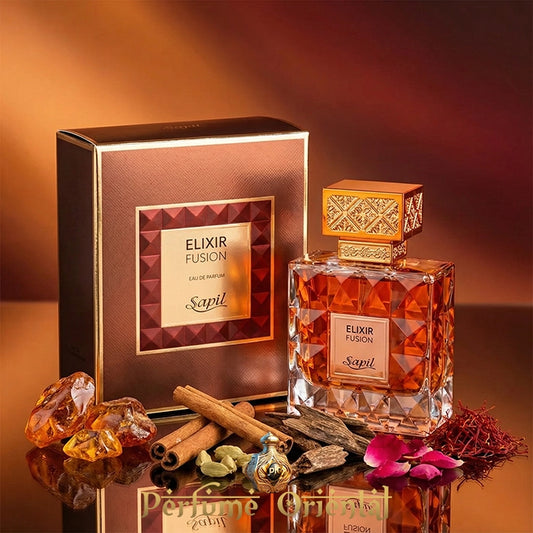 SAPIL ELIXIR FUSION perfume árabe con vainilla rosa y benjuí