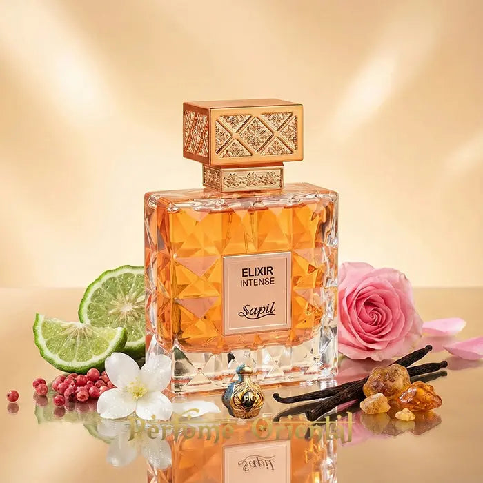 SAPIL ELIXIR INTENSE perfume árabe unisex dulce floral con vainilla