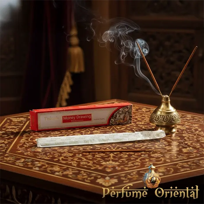 Money Drawing Incense Sticks de Tulasi – incienso oriental artesanal para atraer prosperidad y abundancia