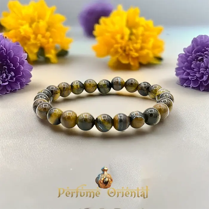 Pulsera de Ojo de Tigre Natural 10mm