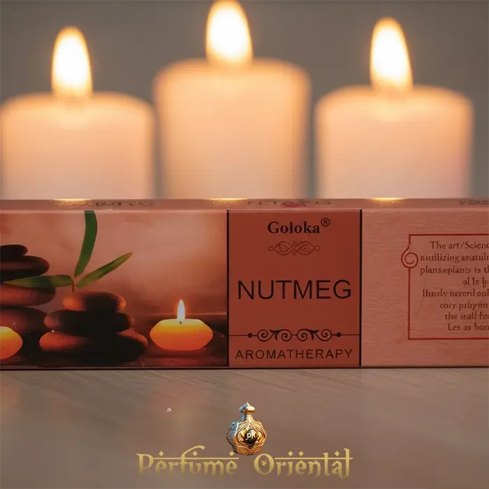 Incienso artesanal Goloka Nutmeg – Elaborado con esencias naturales para equilibrio y claridad mental.