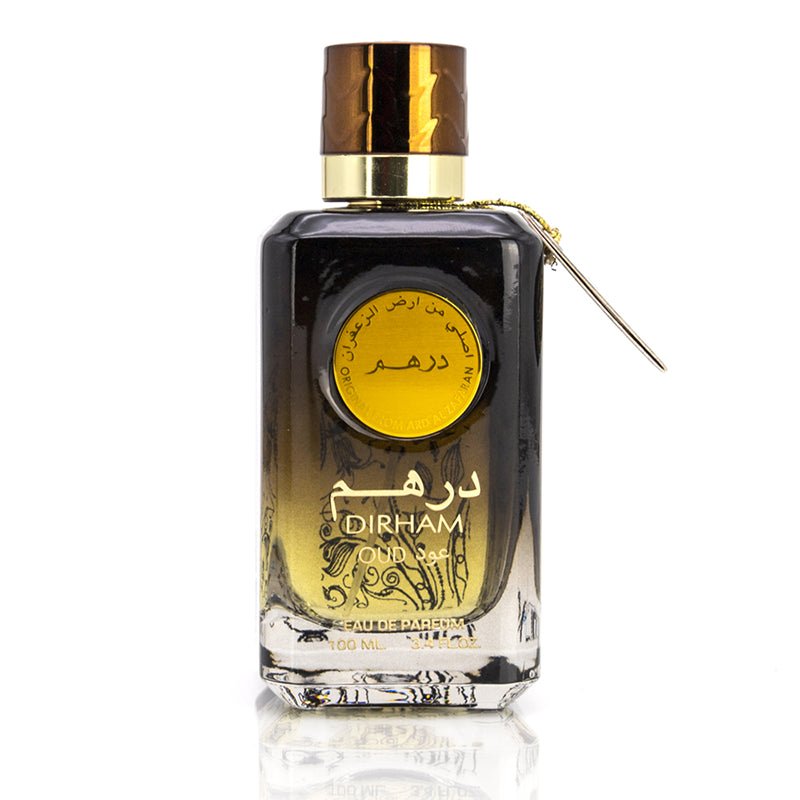 perfume dirham oud de ard al zaafaran botella