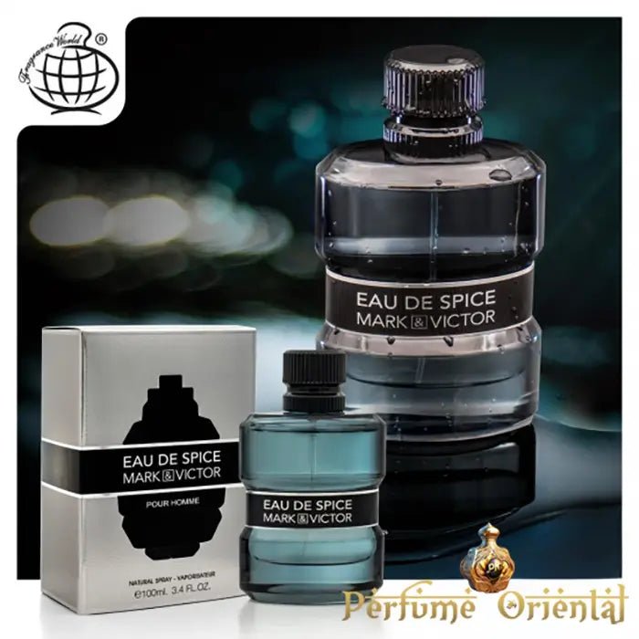 Perfume EAU DE SPICE MARK & VICTOR- Fragrance World spicebomb clone