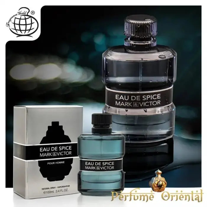 Perfume EAU DE SPICE MARK & VICTOR- Fragrance World spicebomb clone