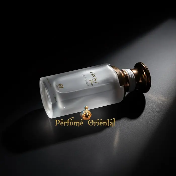 Frost Ice Ahmed Al Maghribi perfume bottle fresh aquatic woody fragrance luxury arabic perfume