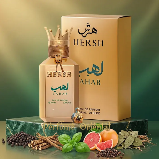 Hersh Lahab Perfume Al Ezz Oud Con Caja Presentación Completa Notas Cítricas Y Especiadas