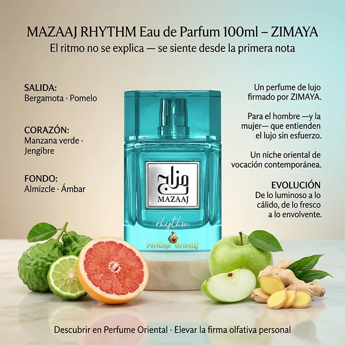 MAZAAJ RHYTHM Eau de Parfum 100ml – ZIMAYA Perfume Oriental