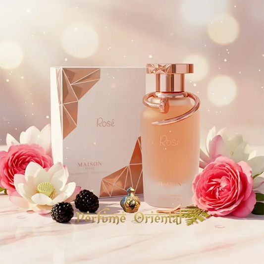 Perfume MAISON ASRAR ROSΓ Eau de Parfum 110ml con caja, flores y moras
