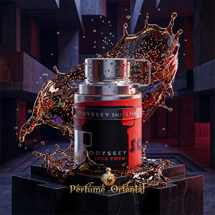 Odyssey Soda Pop Armaf Perfume Botella Hero Shot Estilo Moderno Con Efecto Cola Y Notas Dulces