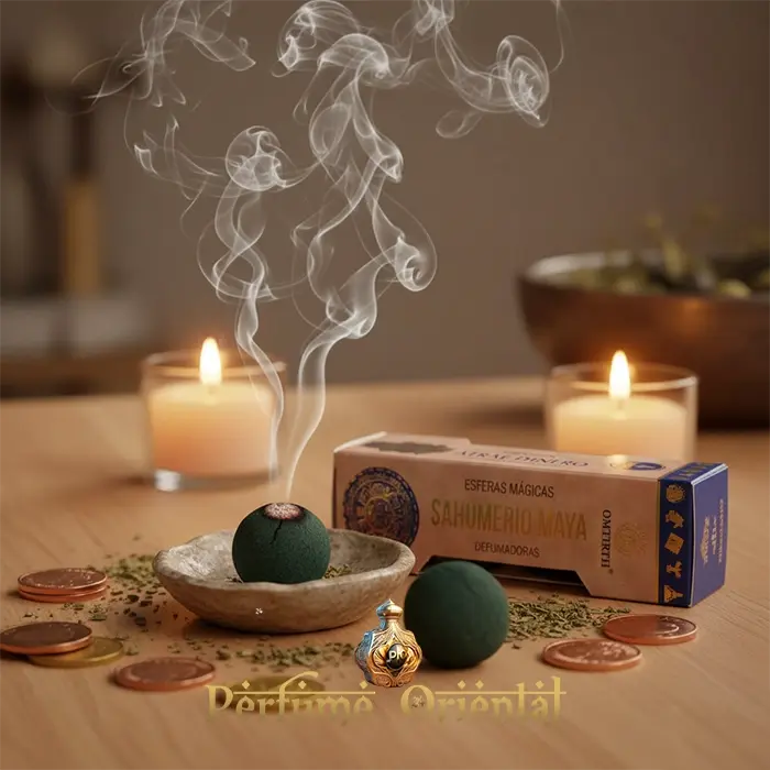Esferas mágicas OMTIRTH para atraer dinero – Incienso ritual artesanal de resina y hierbas sagradas.