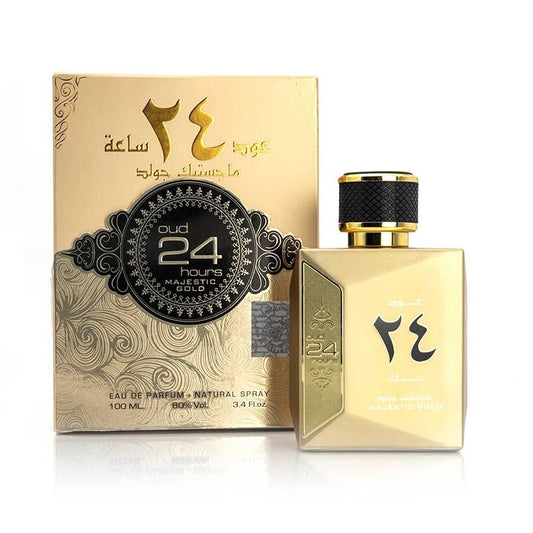 Oud 24 Hours Majestic Gold 100ml de Ard Al Zaafaran con caja
