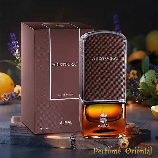 Fragancia de hombre ARISTOCRAT HIM de AJMAL con lavanda, vainilla y cedro