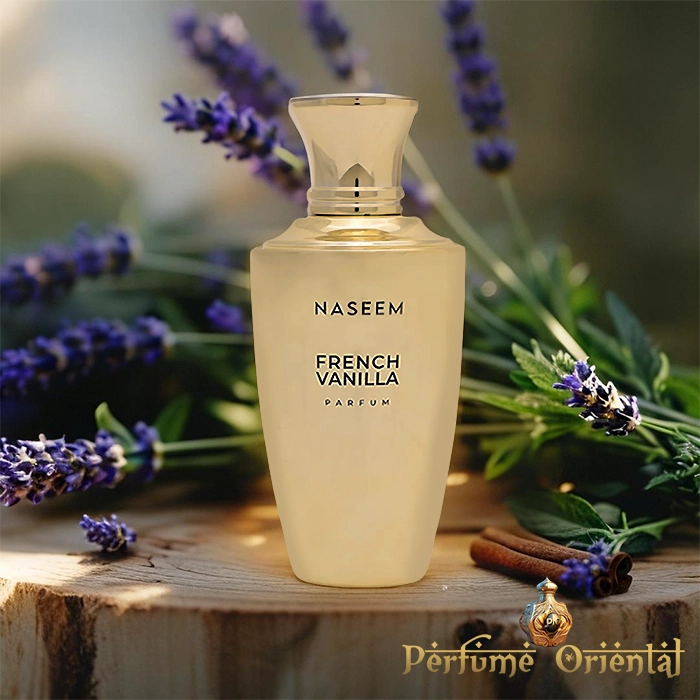 FRENCH VANILLA de NASEEM – Perfume especiado y cálido con lavanda, vainilla, canela, maderas secas y tabaco