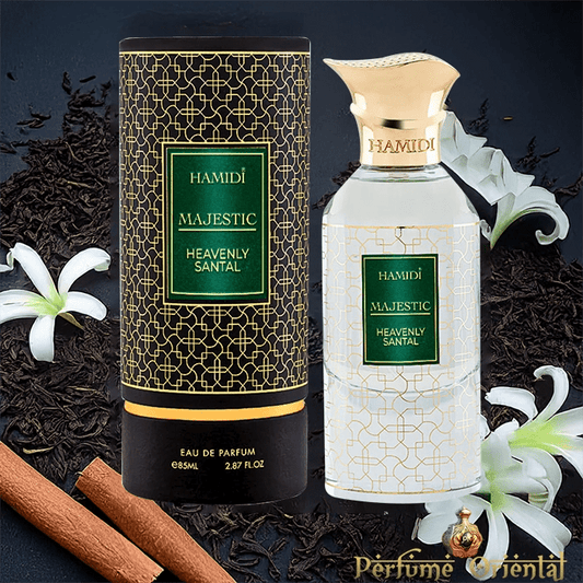 Perfume MAJESTIC HEAVENLY SANTAL-85ml-Hamidi sin alcohol