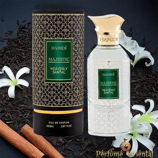 Perfume MAJESTIC HEAVENLY SANTAL-85ml-Hamidi sin alcohol