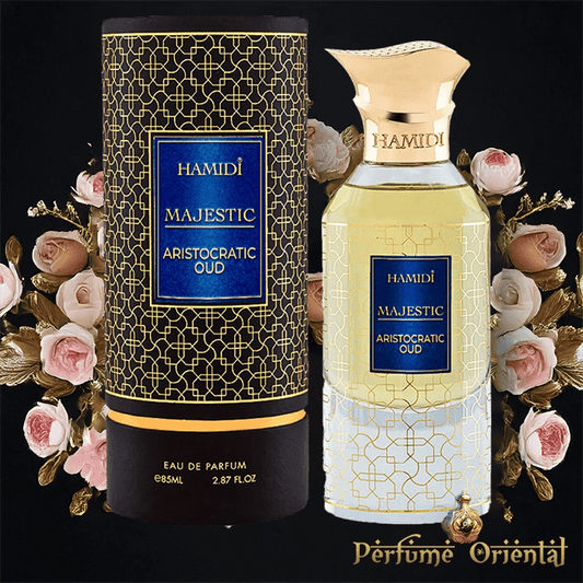 Perfume MAJESTIC ARISTROCATIC OUD-85ml-Hamidi sin alcohol