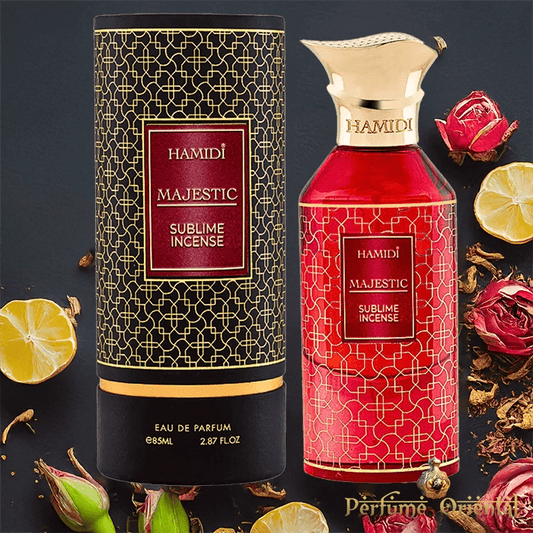Perfume MAJESTIC SUBLIME INCENSE-85ml-Hamidi sin alcohol