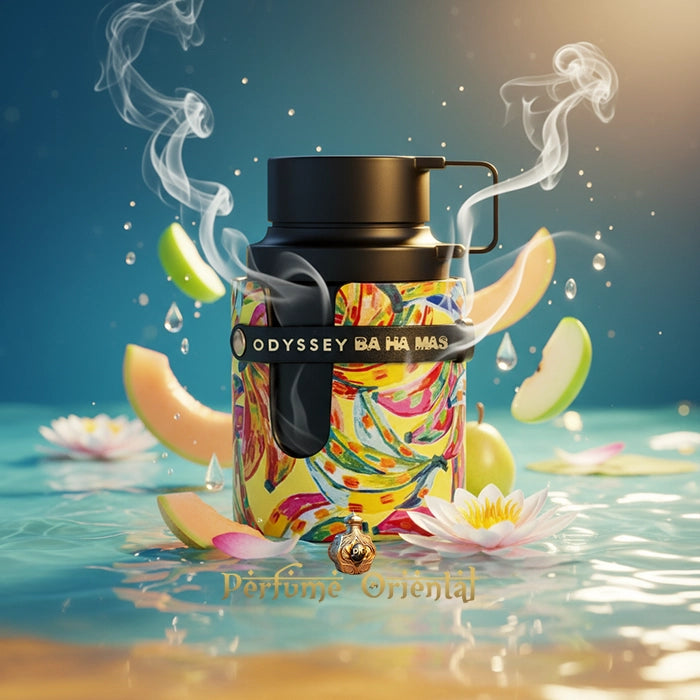 Perfume ARMAF ODYSSEY BA HA MAS Eau de Parfum unisex, frasco colorido inspirado en notas marinas y frutales