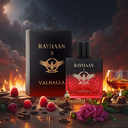Fragancia gourmand frutal con cognac y sándalo RAYHAAN VALHALLA