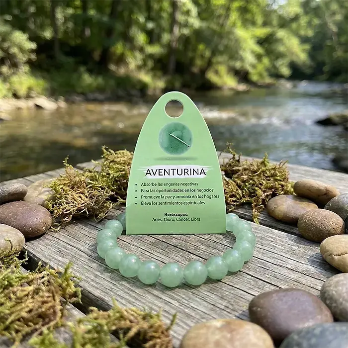 Pulsera de Aventurina – Armonía, Protección Suave y Bienestar Interior AURYSTONE