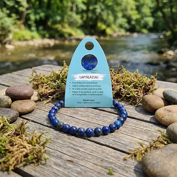 Pulsera de Lapislázuli – Comunicación Consciente y Claridad Interior AURYSTONE