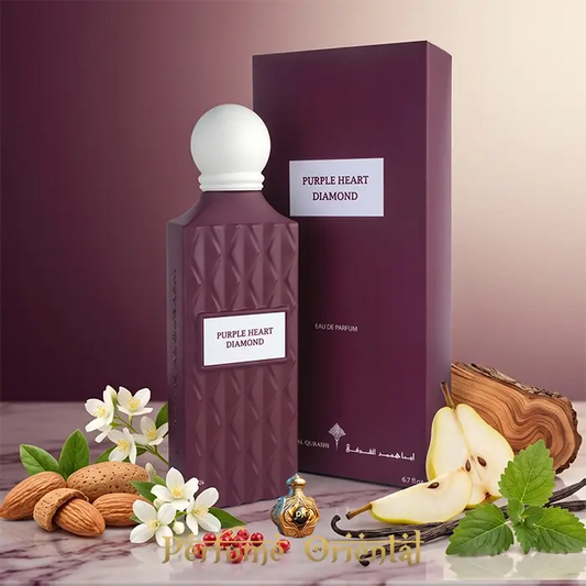 purple heart diamond ibrahim al qurashi perfume arabe unisex 150ml con caja original pera almendra jazmin perfume lujo
