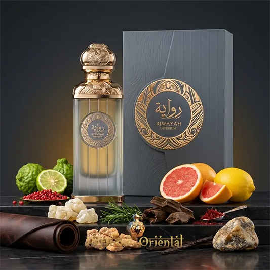 Riwayah Imperium Fariis Perfume Arabe Con Caja 100ml Fragancia Citrica Oscura Con Oud Cuero Y Ambar De Lujo