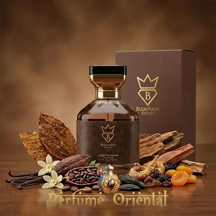 Smokilla Extrait de Parfum 100ml Bujairami perfume intenso con caja y notas ahumadas y dulces