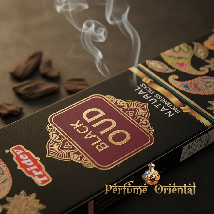 Incienso de oud artesanal TRIDEV – Ideal para armonizar, relajar y elevar la energía del hogar.