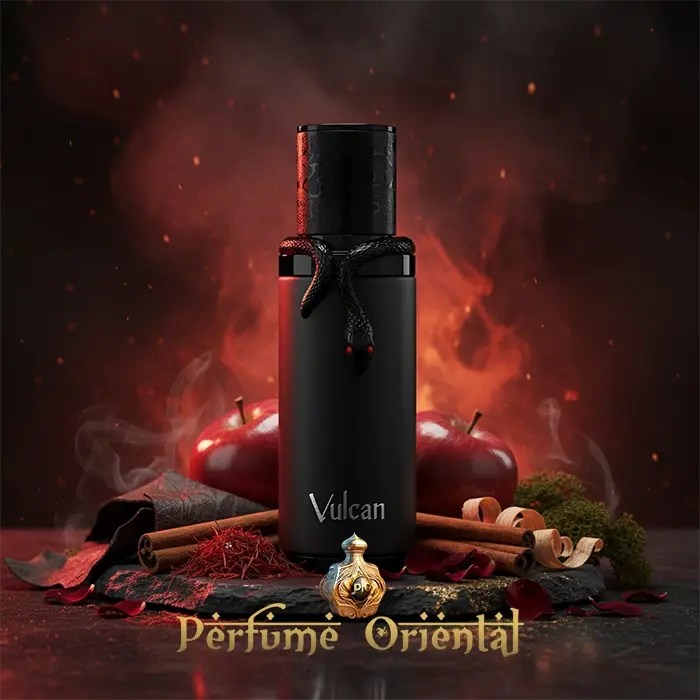 VULCAN BLACK FRIDAY EDITION perfume árabe con canela, azafrán y manzana roja