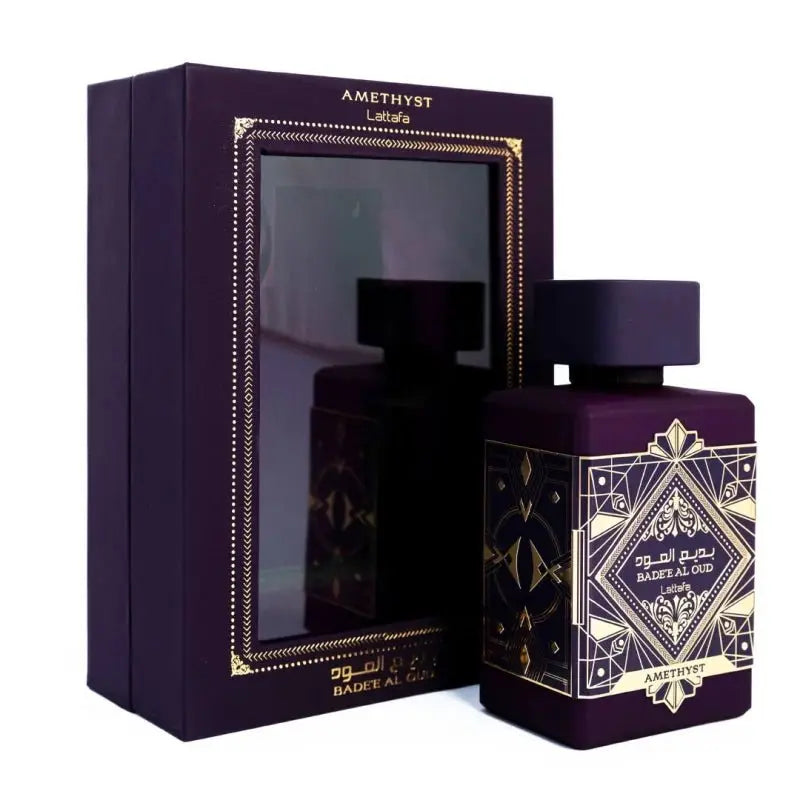 Badee-Al-Oud-Amethyst caja y botella