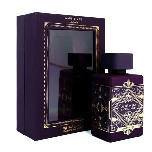 Badee-Al-Oud-Amethyst caja y botella