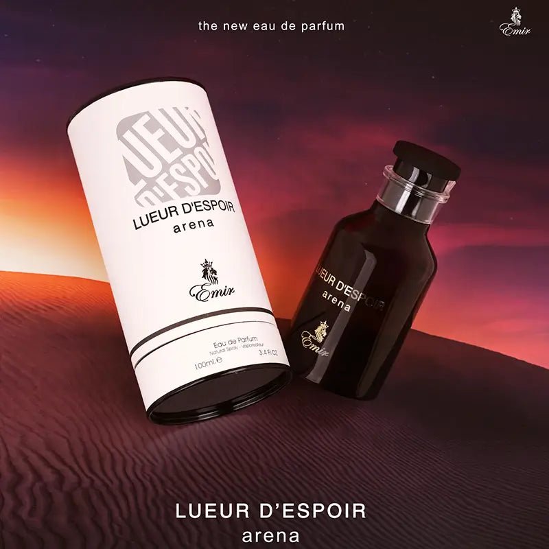 Lueur despoir Arena box advertisement perfume oriental