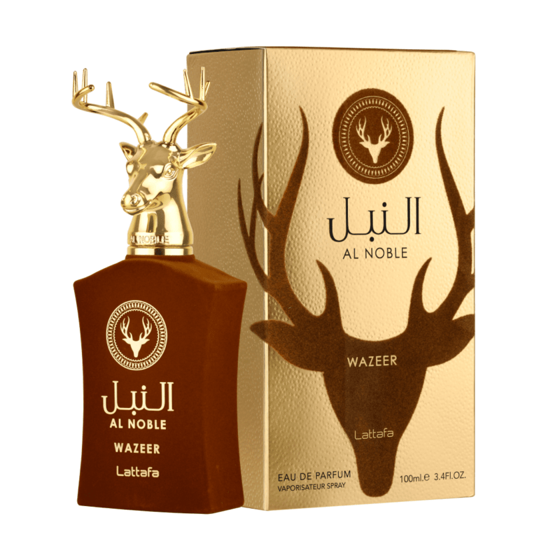 AL NOBLE WAZEER box and bottle