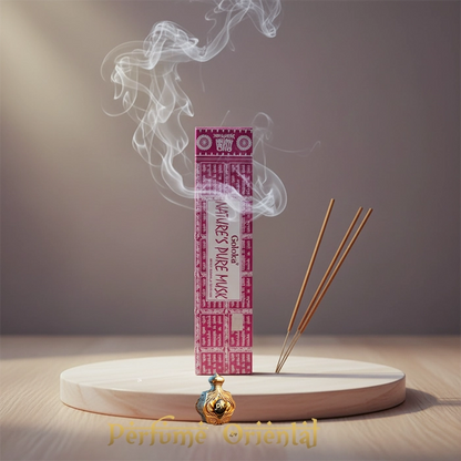 GOLOKA Nature Musk Incienso Masala 15g – Aroma cálido y floral que armoniza cuerpo y espíritu.