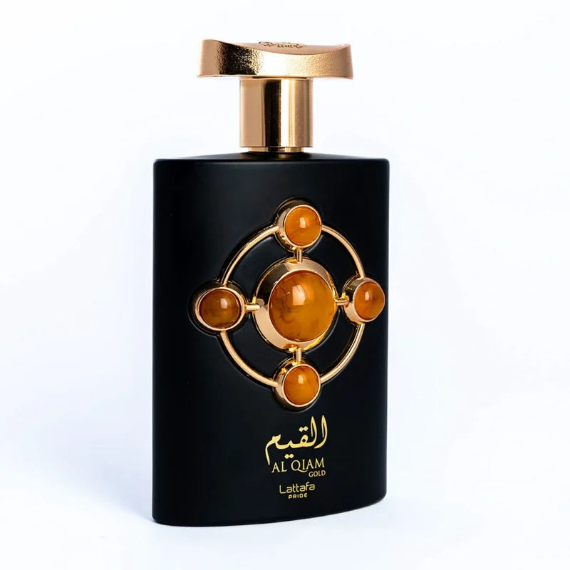 Pride AL QIAM GOLD Eau de Parfum Unisex 100 ML Frangrance Spray Perfume 3.4  Oz Raspberry and Saffron