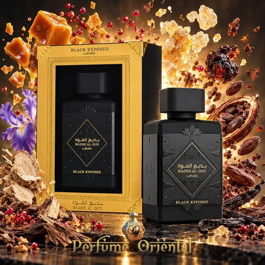 Badee Al Oud Black Exposed EDP 100 ml – Frasco con caja
