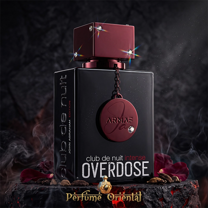Club De Nuit Intense Overdose Armaf Perfume Hombre Diseño Negro Y Rojo Aroma Intenso Con Maderas Y Especias