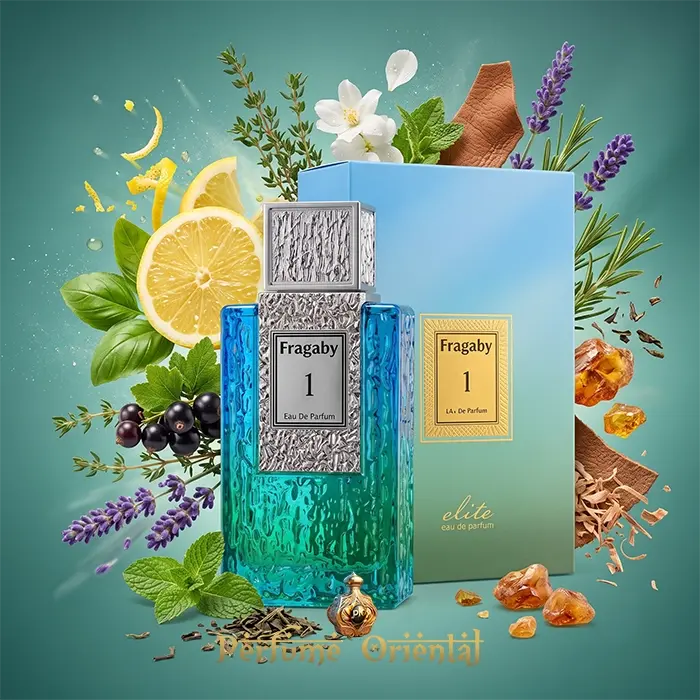 Fragaby 1 Risala Elite Armaf 100 Ml Con Caja, Limón, Lavanda Y Té Verde