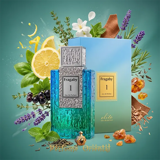 Fragaby 1 Risala Elite Armaf 100 Ml Con Caja, Limón, Lavanda Y Té Verde
