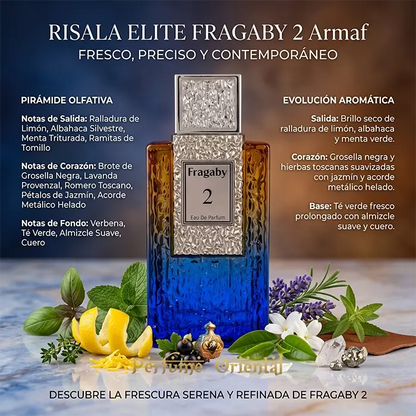 Fragaby 2 Risala Elite Armaf Eau De Parfum 100 Ml Con Pirámide Olfativa