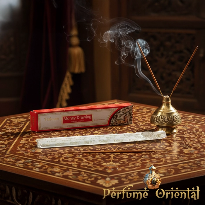 Money Drawing Incense Sticks de Tulasi – incienso oriental artesanal para atraer prosperidad y abundancia