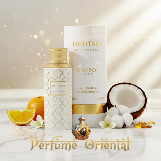Fragancia aldehydic musky femenina Heritage Maison Asrar