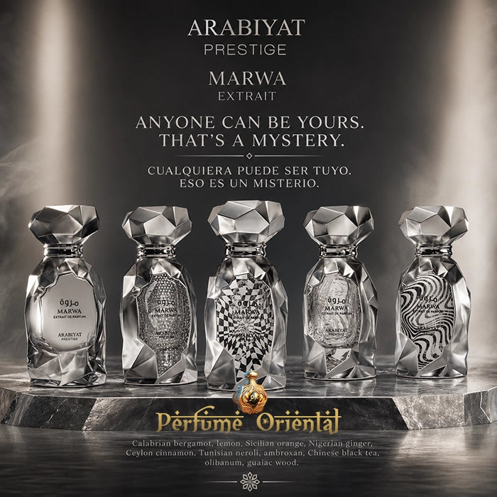 Marwa Extrait De Parfum 60 Ml Arabiyat Prestige Colección De Cinco Diseños Mystery