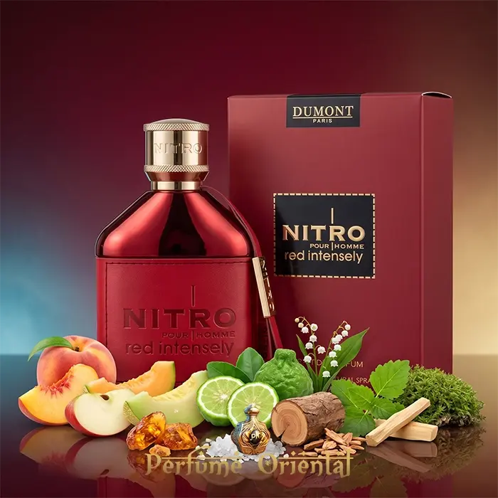 Nitro Red Intensely Perfume Dumont Con Caja Presentación Completa Notas Marinas Y Amaderadas