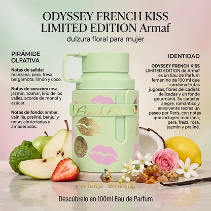 Odyssey French Kiss Limited Edition Armaf 100 Ml Con Pirámide Olfativa