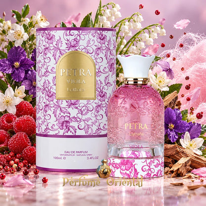 Petra Viola de Lattafa EDP 100 ml – Frasco con caja