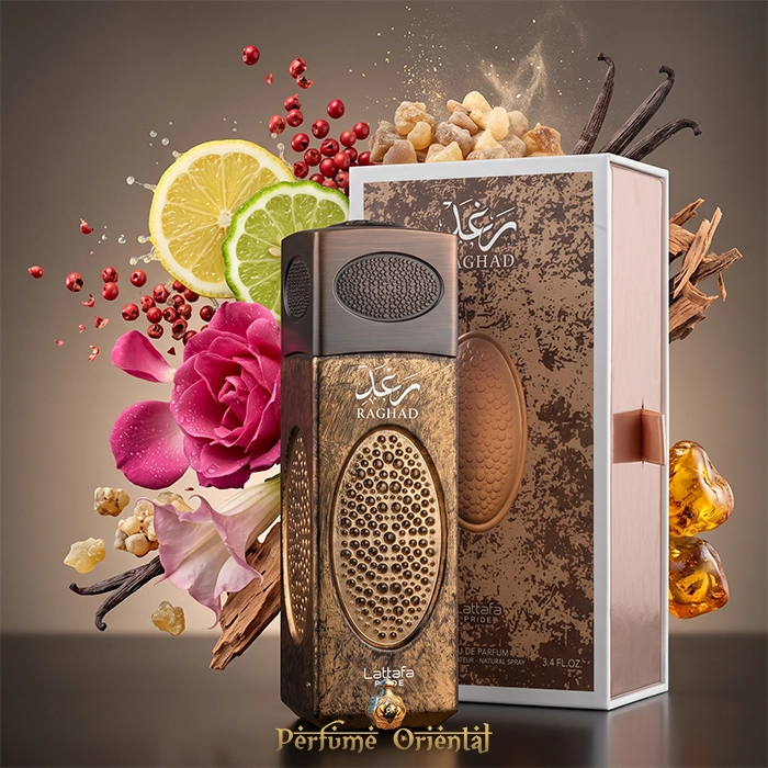 Raghad Lattafa Pride 100 Ml Con Caja, Rosa, Cítricos, Incienso Y Vainilla
