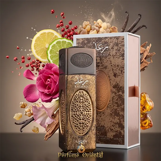 Raghad Lattafa Pride 100 Ml Con Caja, Rosa, Cítricos, Incienso Y Vainilla